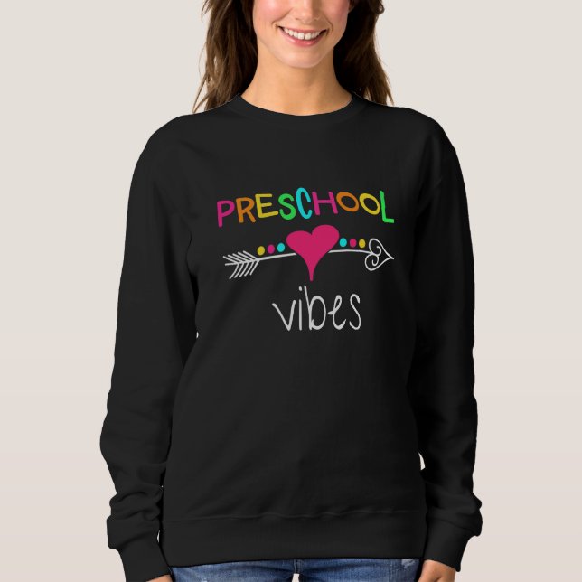 Back to school Preschool Vibes Squad Team First Da T Shirt (Framsida)