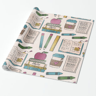 back to school presentförpackare presentpapper