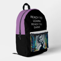 Back to school Print Sew-ryggsäck