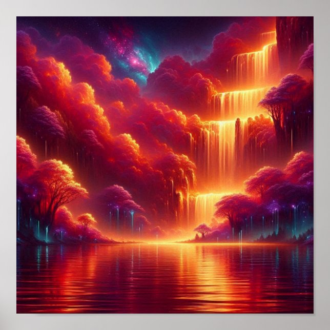 Back to School Radiant Crimson Sky Poster (Framsidan)