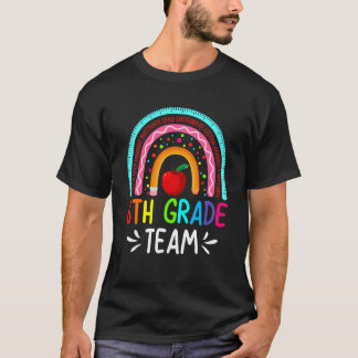 Back to school Rainbow sjätte Klass Lacheminnet Ki T Shirt