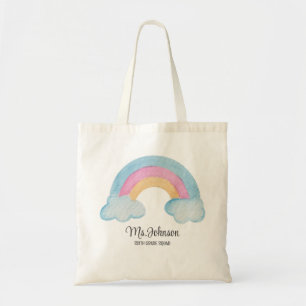 Back to school Rainbow Teacher Appreciation Gift Tygkasse