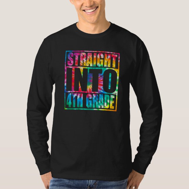 Back to school Rakt till fjärde Klass fjärde Grad T Shirt (Framsida)