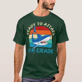 Back to school-redo för attentat mot fjärde klass t shirt
