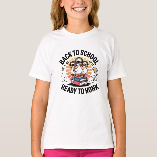 Back to school Redo till Honk T Shirt (Framsida)
