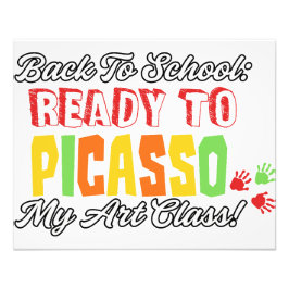 Back to school: Redo till Picasso My Art Class! Fototryck