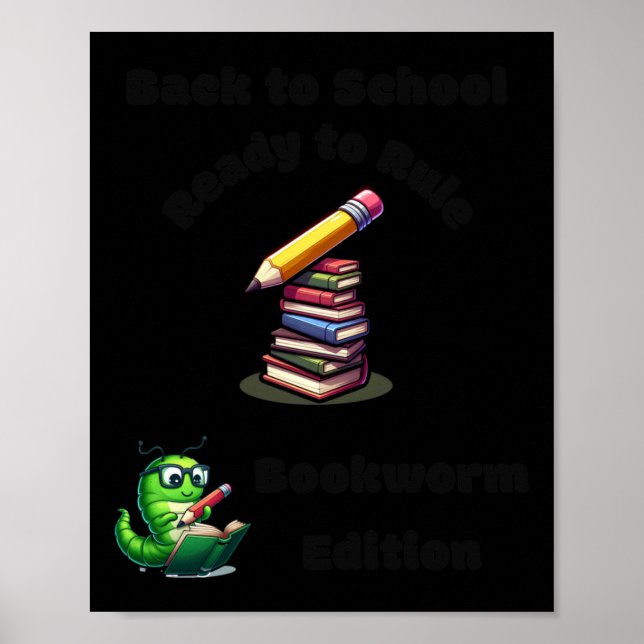 Back to school Redo till Rule Bookworm Edition Sti Poster (Framsidan)