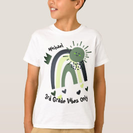 Back to school | Roligt Cute Boho Stil Kids Namn T Shirt
