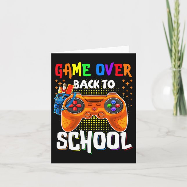 Back to school Roligt-spel över Student Conr. Kort (Framsida)