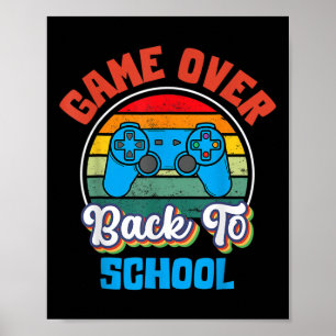Back to school Roligt-spel över Student Conr. Poster