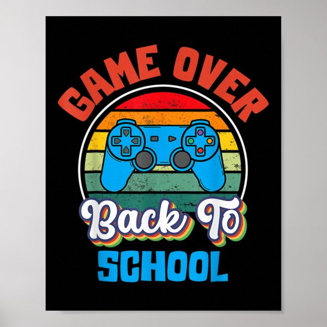 Back to school Roligt-spel över Student Conr. Poster (Framsidan)