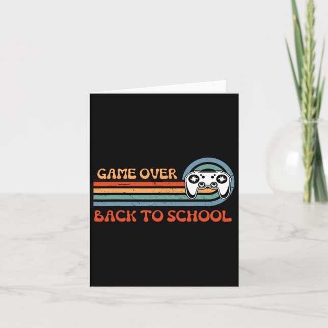 Back to school Roligt-spel över Student-lärarvideo Kort (Framsida)