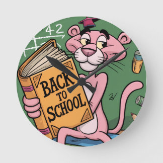 Back to school rund klocka