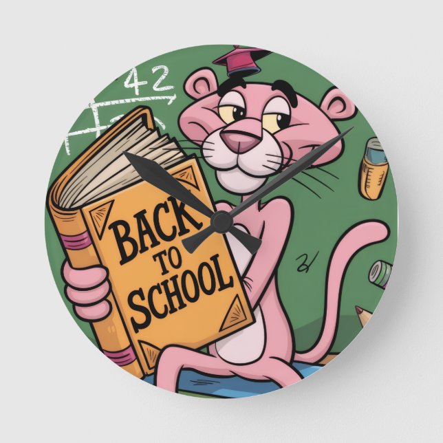 Back to school  rund klocka (Framsida)