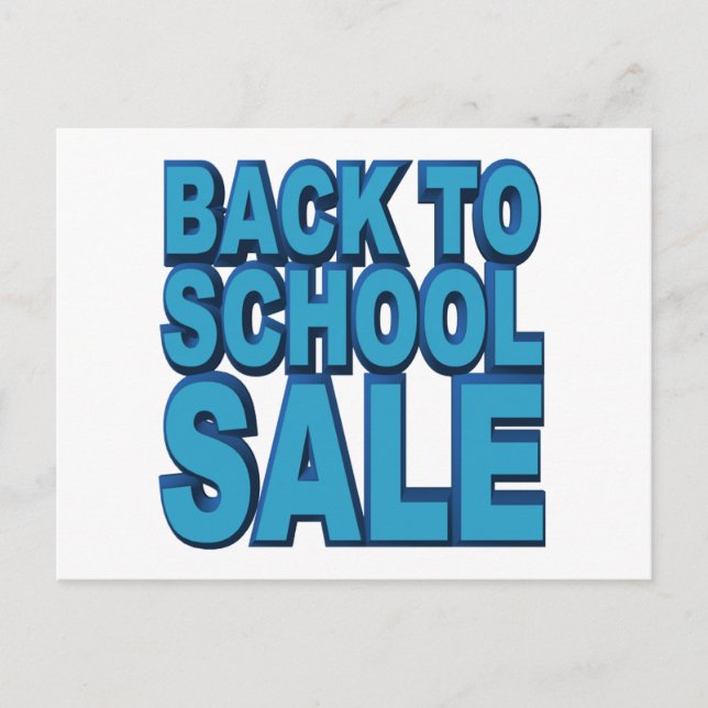 back to school Sale Vykort (Framsida)