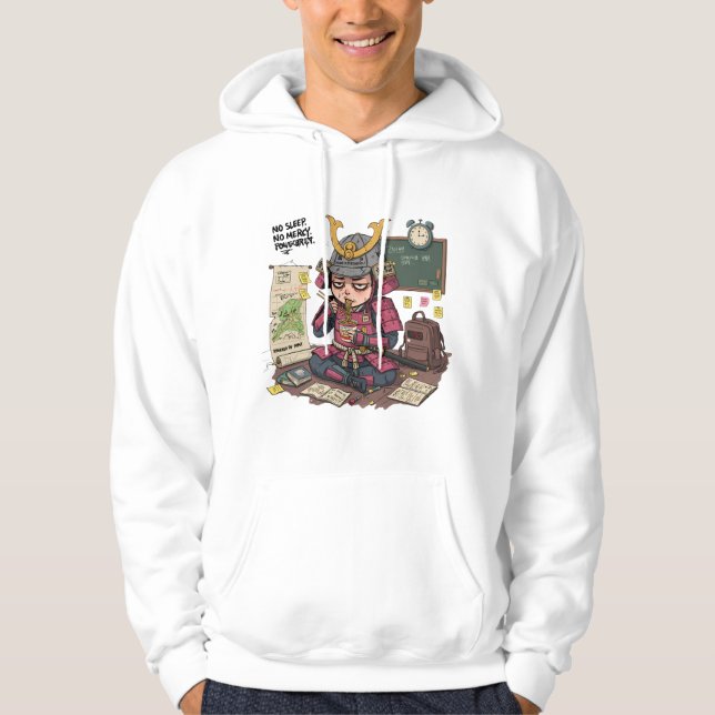 Back to school Samurai Hoodie - Funny Ronin Study (Framsida)