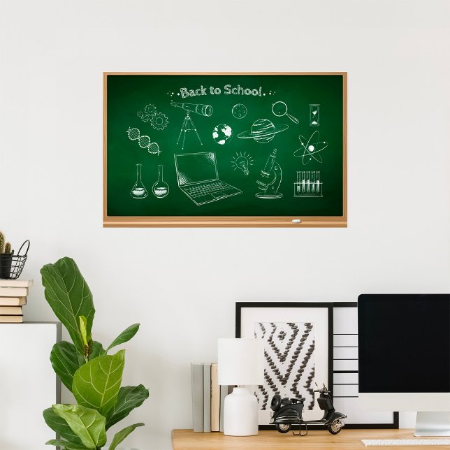 Back to school Science Chalkboard Education Poster (Skapare uppladdad)