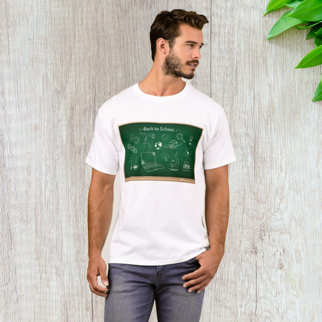 Back to school Science Chalkboard Education T Shirt (Skapare uppladdad)