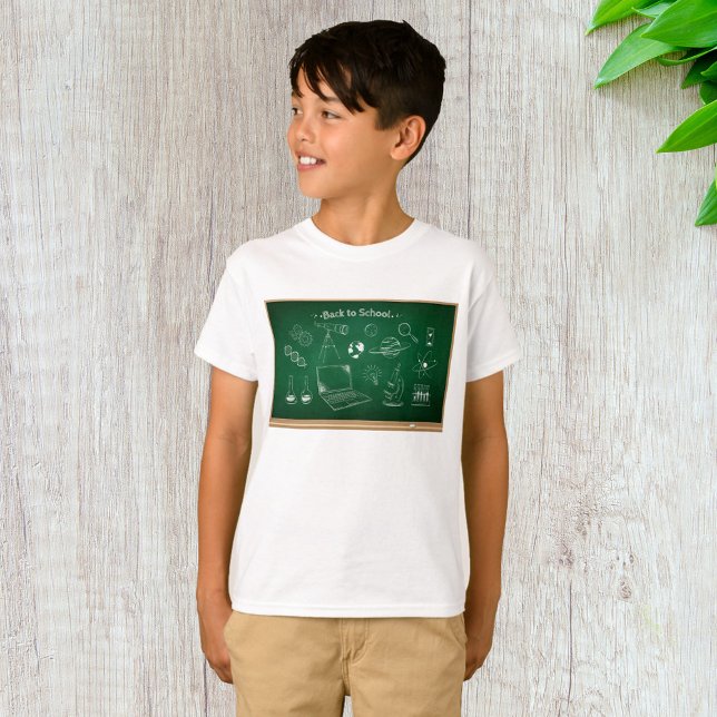 Back to school Science Chalkboard Education T Shirt (Skapare uppladdad)