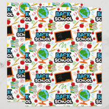 Back to School Scrapbook Paper
