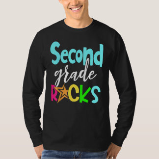 Back To School Second 2nd Grade Rocks Boys Girls K T Shirt