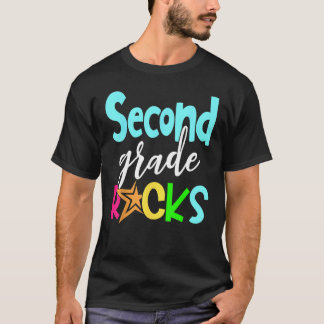 Back To School Second 2nd Grade Rocks Boys Girls K T Shirt