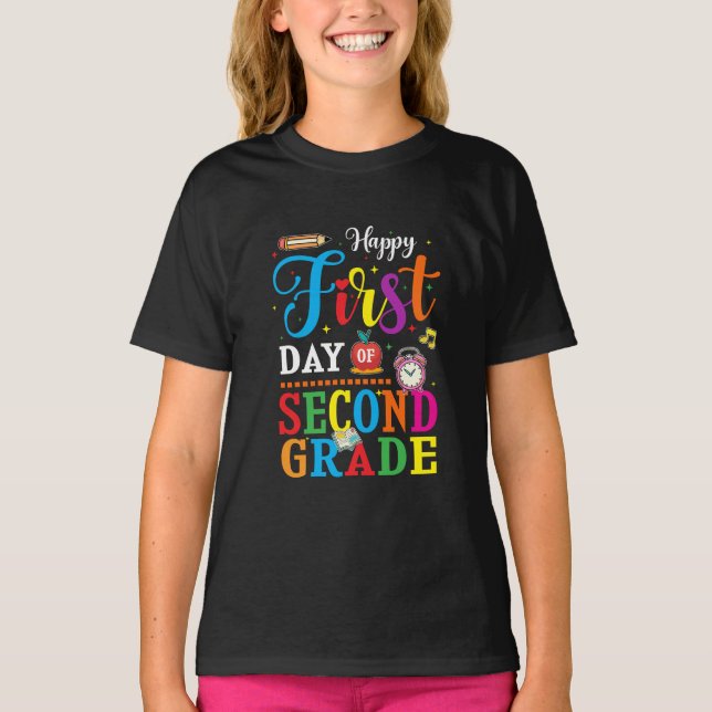 Back To School, second grade T Shirt (Framsida)
