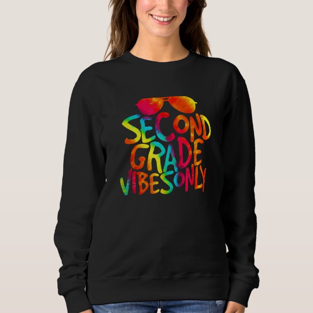 Back To School Second Grade Vibes Only Cool T Shirt (Framsida)