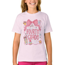 Back to School Shirt, Fourth Grade Kids T Shirt