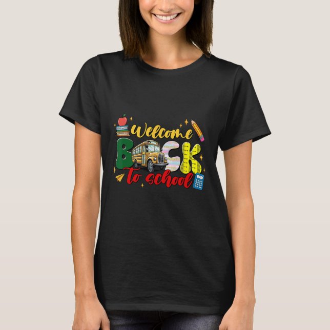 Back to school Shirt Roligt Clroom Teacher Student T (Framsida)