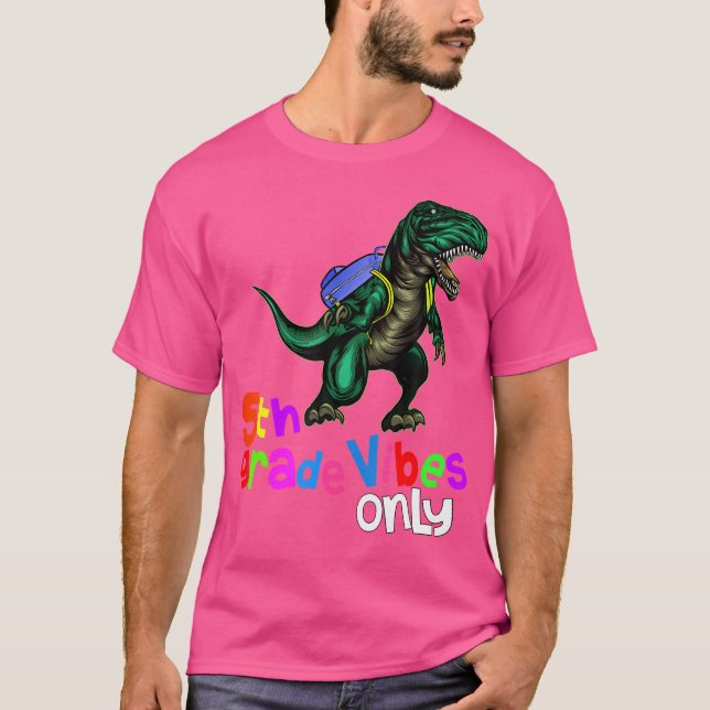 Back to school Shirts 5th Klass Dinosaur Dino T Re T Shirt (Framsida)