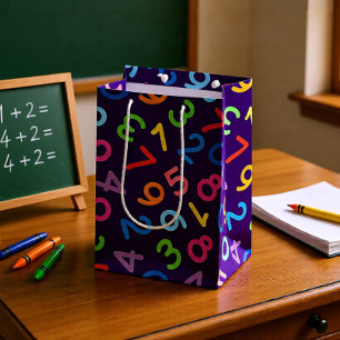Back to school siffror i lilans bakgrund