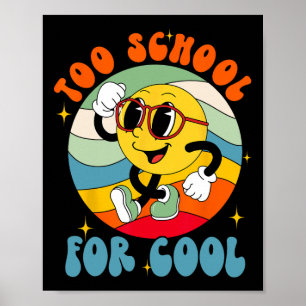 Back to school sjömil Ansikte till skola för Coola Poster