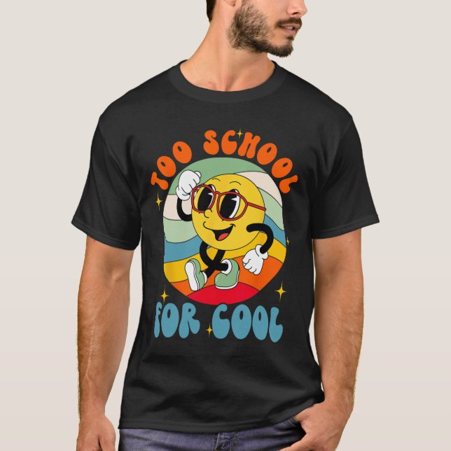 Back to school sjömil Ansikte till skola för Coola T Shirt (Framsida)