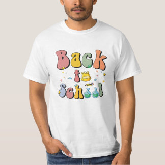 Back to school Smile Ansikte Teach T Shirt