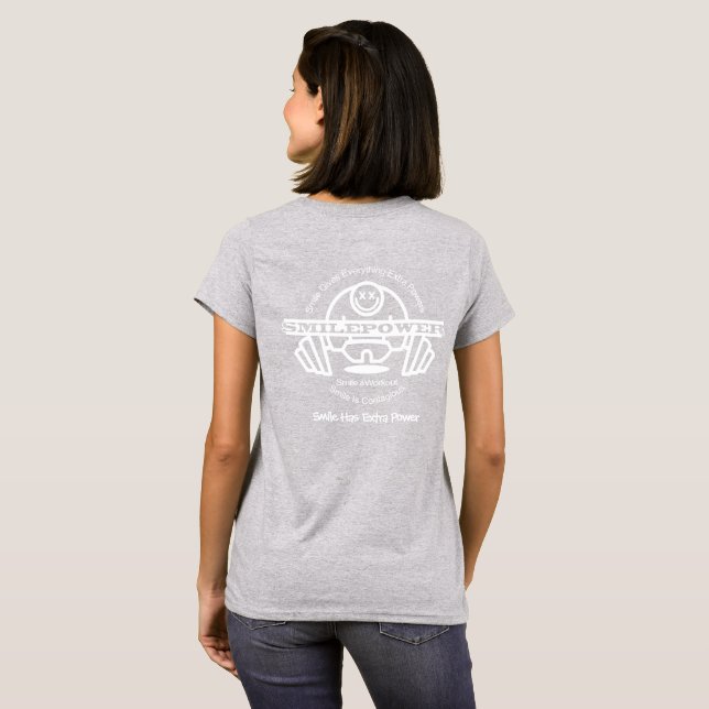 Back to school, Smile&workout, SmilePower T Shirt (Hel baksida)