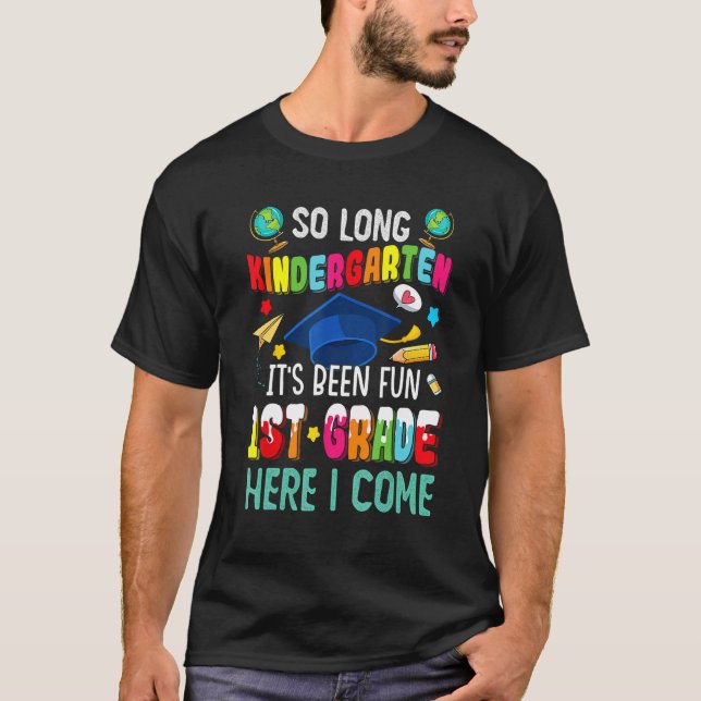 Back To School So Long Kindergarten Look Out 1st G T Shirt (Framsida)