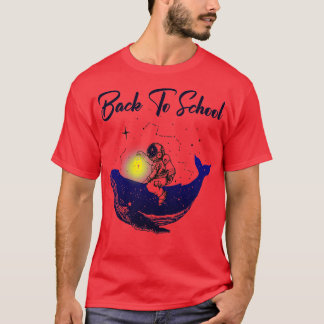Back to school Space Whale Astronaut T Shirt