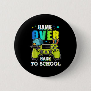 Back to school spelar över för pojkens barn Gamers Knapp