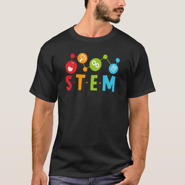 Back to School STEM Teacher Boys Girls Science Gee T Shirt (Framsida)