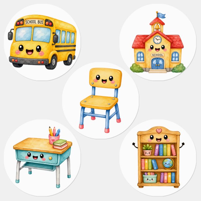  Back to School Stickers – Cute School Supplies &  (Grupp)