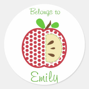 Back to school Stickers (Tillhör till) Runt Klistermärke