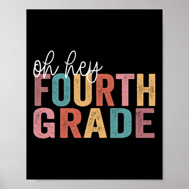 Back to school Studenter Lärare Oh Hej, 4:e fjärde Poster (Framsidan)