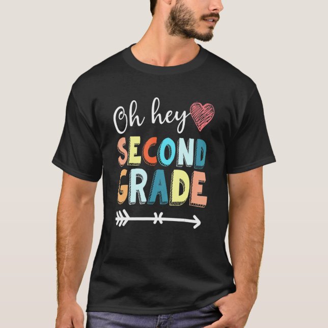 Back to school Studenter Lärare Oj, andra sekund T Shirt (Framsida)