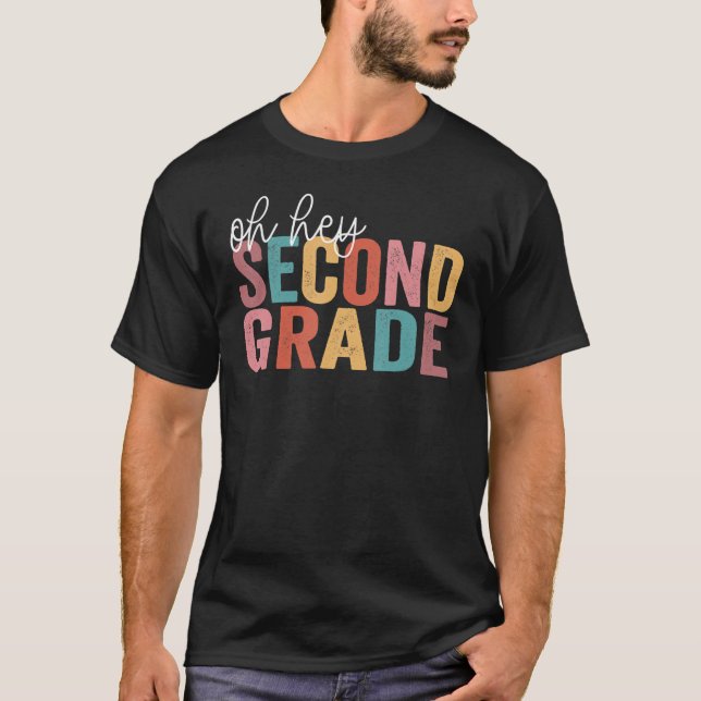 Back to school Studenter Lärare Oj, andra sekund T Shirt (Framsida)