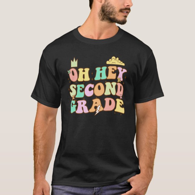 Back to school Studenter Lärare Oj, andra sekund T Shirt (Framsida)