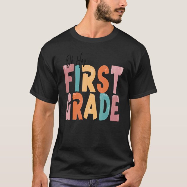 Back to school Studenter Lärare Oj, första G T Shirt (Framsida)