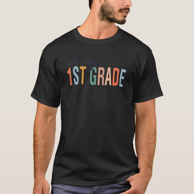 Back to school Studenter Lärare Oj, första G T Shirt (Framsida)