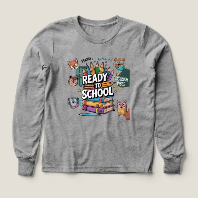 Back to school t shirt (Design framsida)