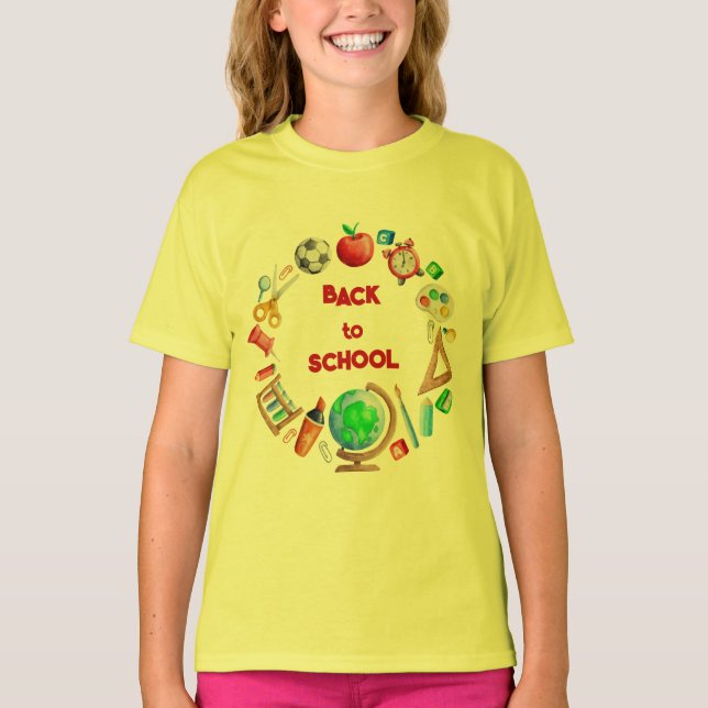 Back to school t shirt (Framsida)